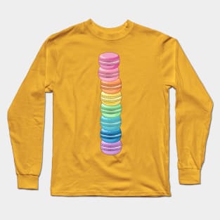 Rainbow Macaron Stack Long Sleeve T-Shirt